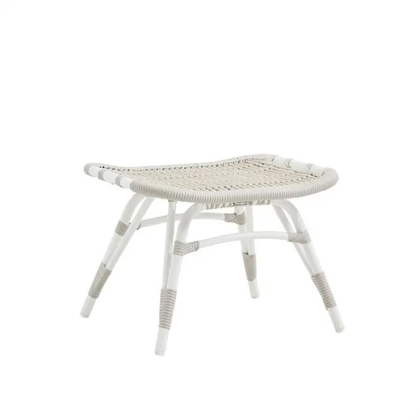Sika Design Monet fodskammel - Dove White - inkl. B451 beige hynde
